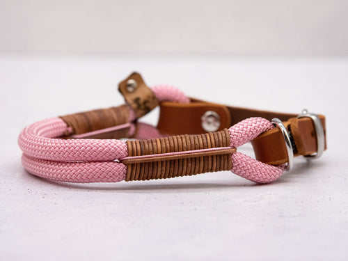 Tau-Halsband Rosa Leather