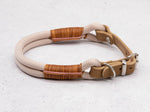 Tau-Halsband Rosé Pearl Leather