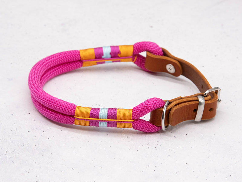 Tau-Halsband Pink Summer Twist