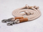 Tau-Hundeleine Rosé Pearl Leather