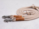 Tau-Hundeleine Rosé Pearl Leather