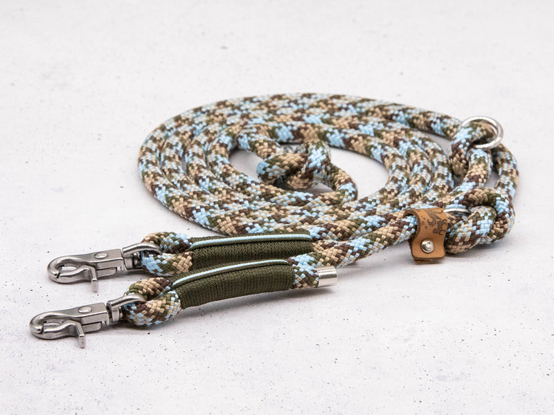 Tau-Hundeleine Camouflage Blue Twist