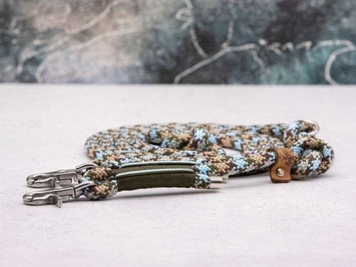 Tau-Hundeleine Camouflage Blue Twist