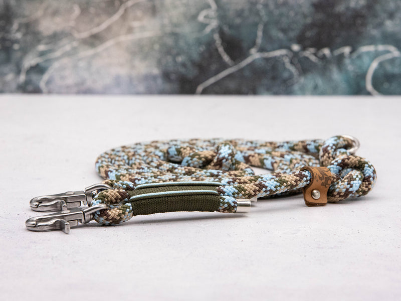 Tau-Hundeleine Camouflage Blue Twist