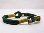 Tau-Hundehalsband Dark Green Golden